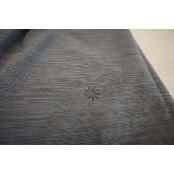 Athleta Women's Sz Large Gray Heather Ultimate Textured L/S Train Top - Picture 4 of 11